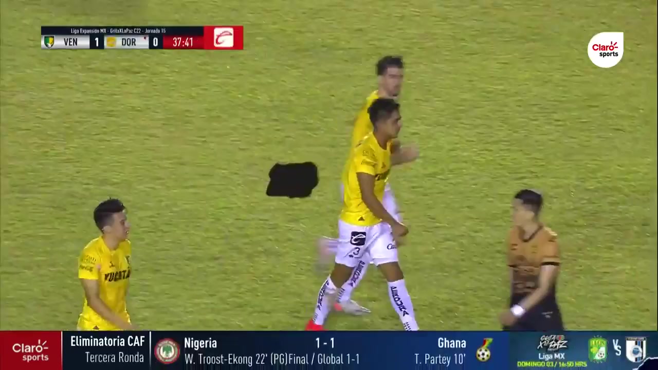 MEX D2 Venados FC Vs CSyD Dorados de Sinaloa  Goal in 38 min, Score 1:0