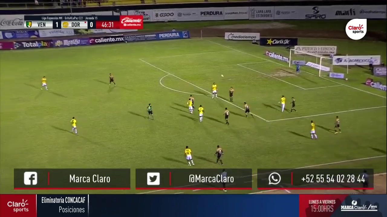 MEX D2 Venados FC Vs CSyD Dorados de Sinaloa Mauro Perez Goal in 48 min, Score 2:0