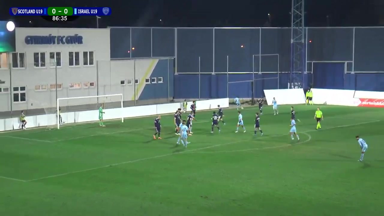 UEFA U19 Scotland U19 Vs Israel U19 Revivo Goal in 87 min, Score 0:1