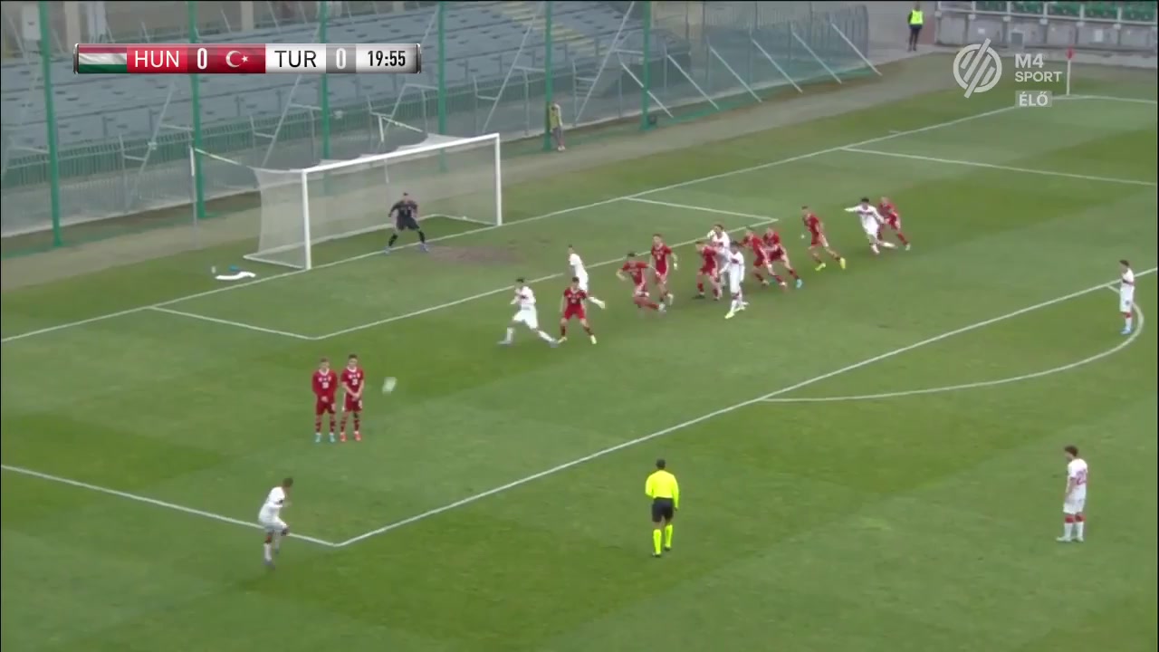 UEFA U19 Hungary U19 Vs Turkey U19 Benczenleitner Goal in 21 min, Score 1:0