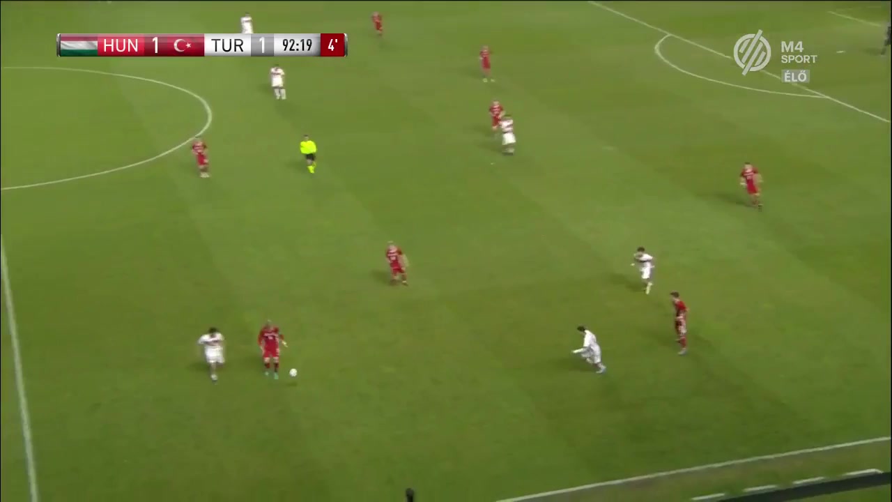 UEFA U19 Hungary U19 Vs Turkey U19  Goal in 94 min, Score 1:2