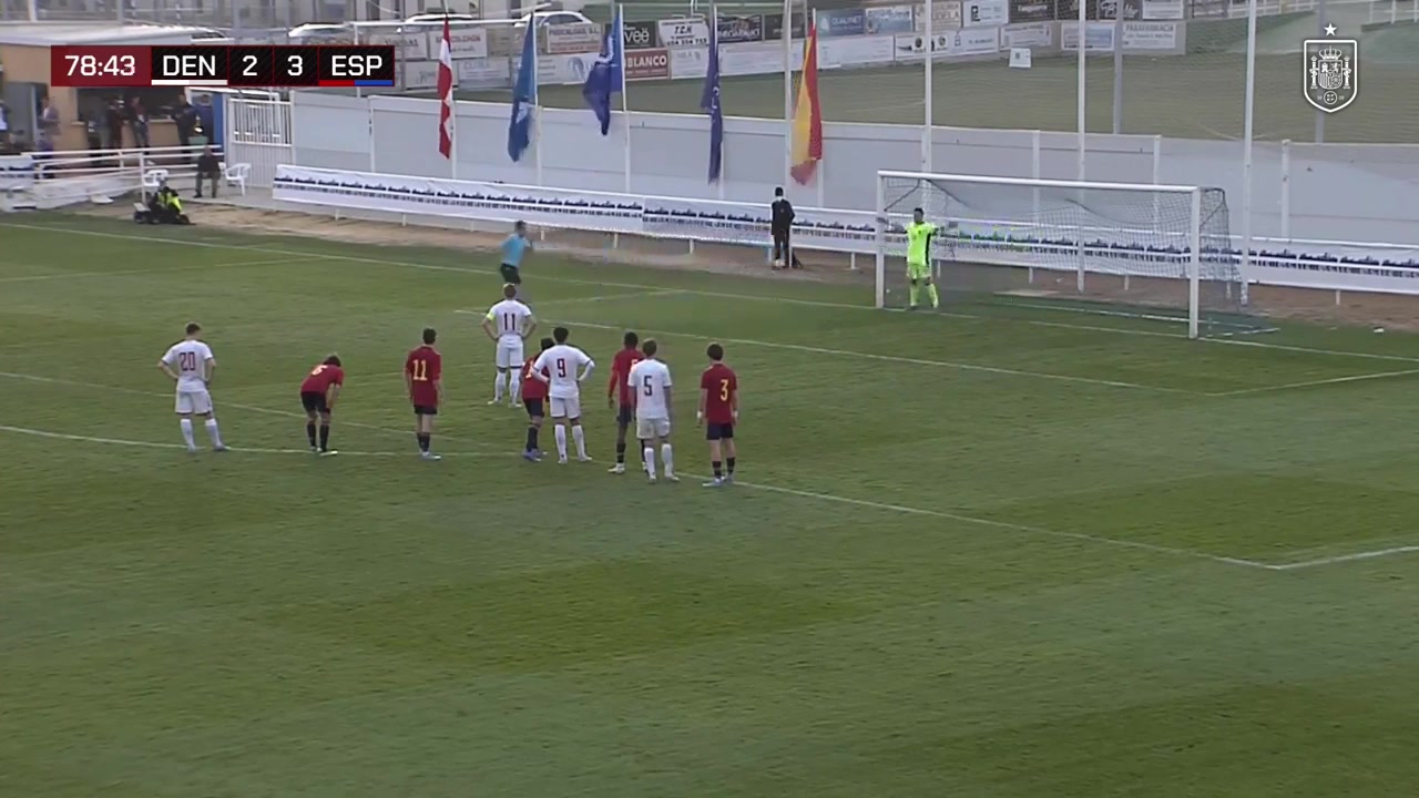 UEFA U19 Denmark U19 Vs Spain U19 79 phút Vào, ghi bàn 3:3