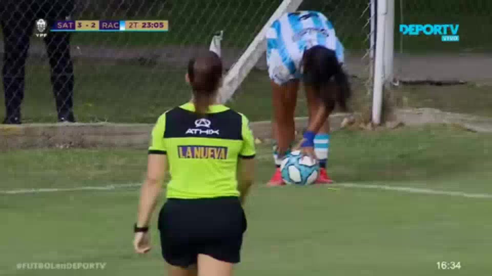  AR D1(W) Social Atletico Television (w) Vs Racing Club (w)  Goal in 69 min, Score 3:3