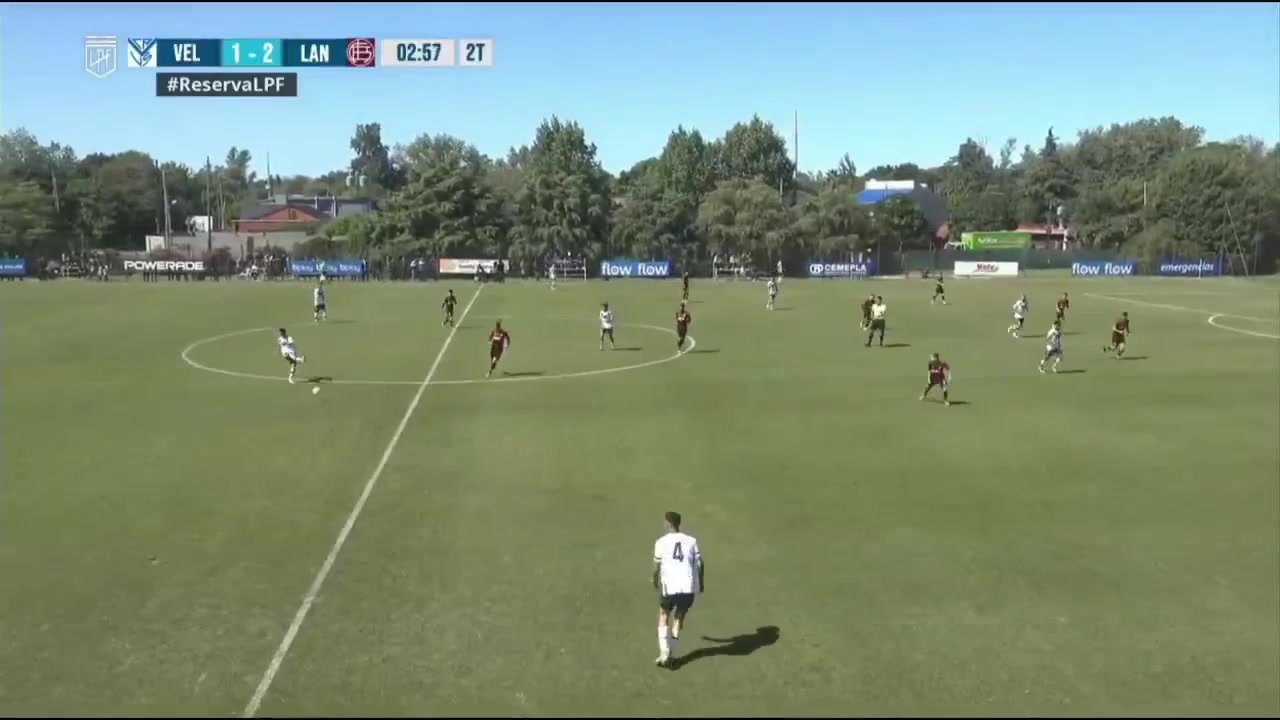 AR L（R） Velez Sarsfield Reserves Vs Lanus Reserves  Goal in 49 min, Score 2:2