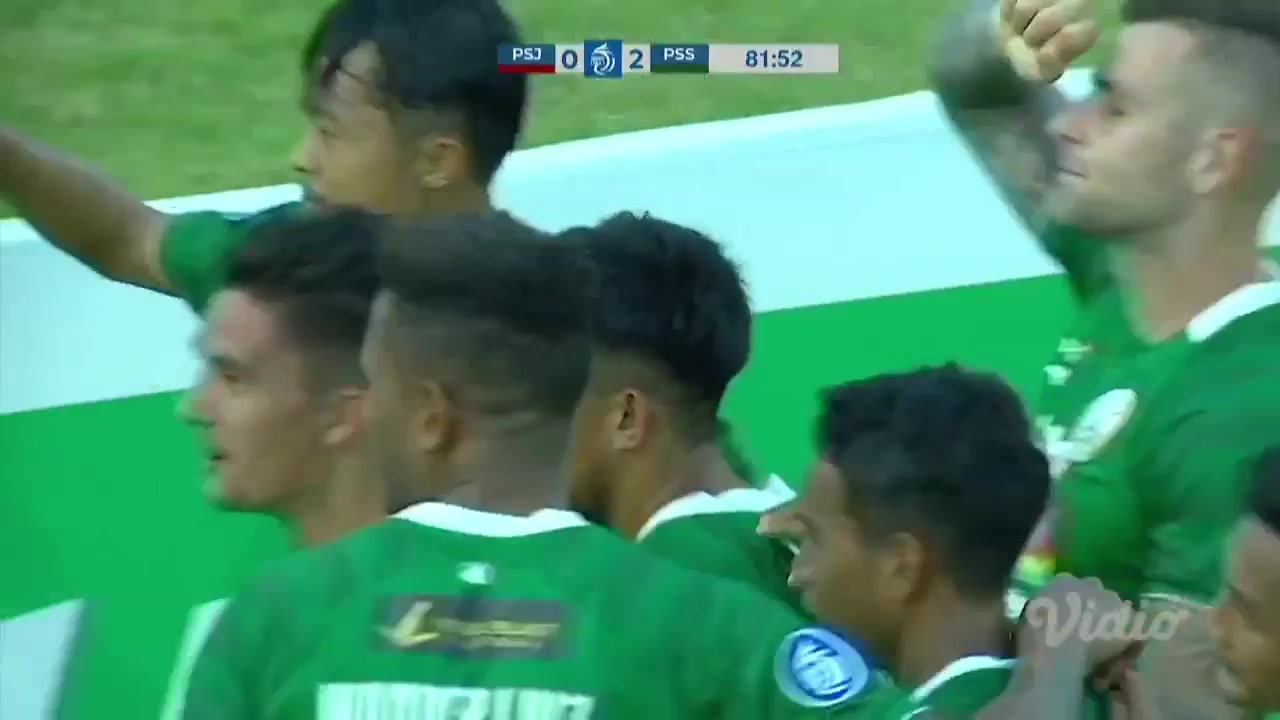 IDN ISL Persija Jakarta Vs PSS Sleman 81 phút Kim Jeffrey KurniawanVào, ghi bàn 0:2