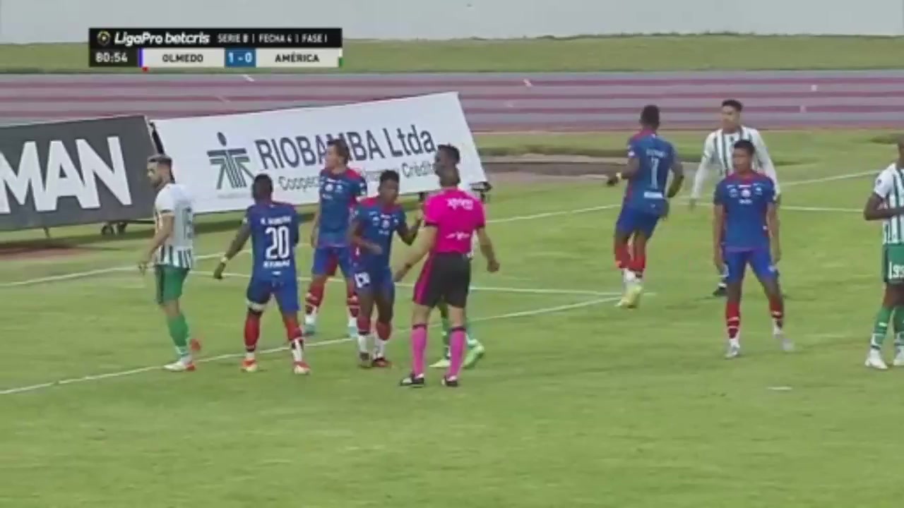 EC D2 Olmedo Riobamba Vs Sociedad Deportivo Quito  Goal in 82 min, Score 1:1
