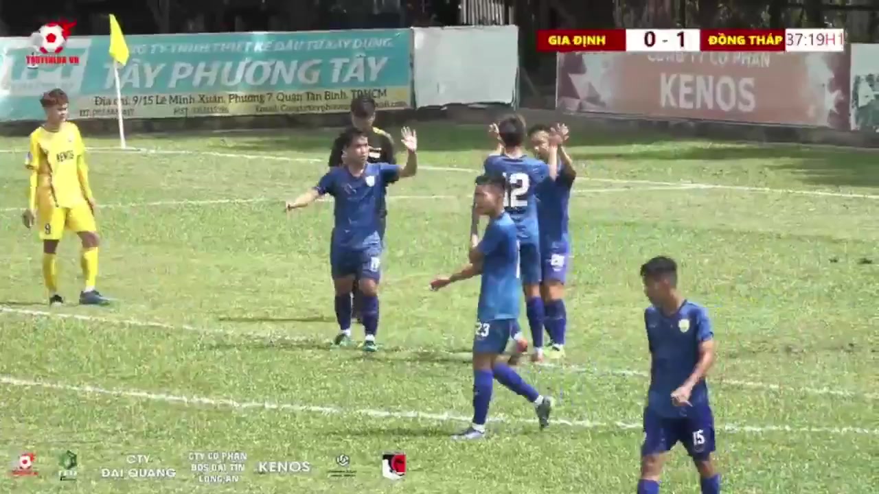 INT CF Gia Dinh Vs Dong Thap 37 phút Vào, ghi bàn 0:2