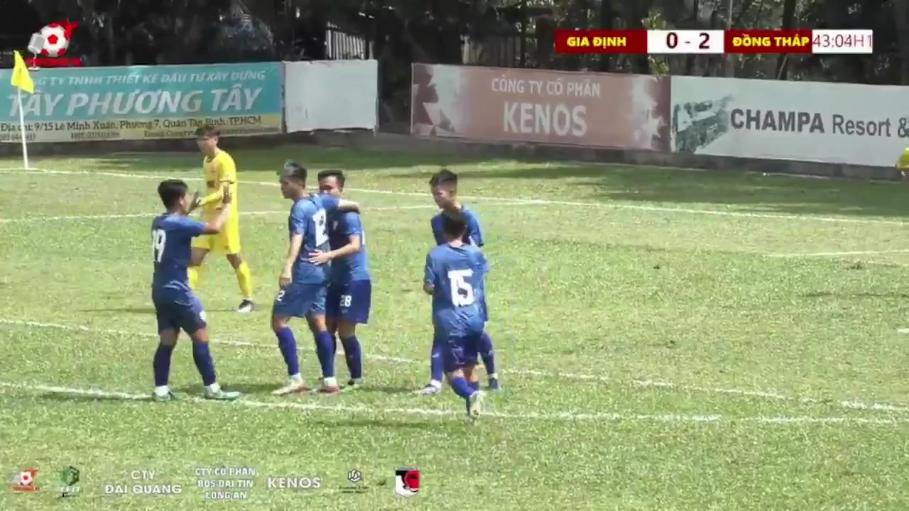 INT CF Gia Dinh Vs Dong Thap 43 phút Vào, ghi bàn 0:3