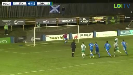 IRE PR Finn Harps Vs Shamrock Rovers 87 phút Graham BurkeVào, ghi bàn 0:3