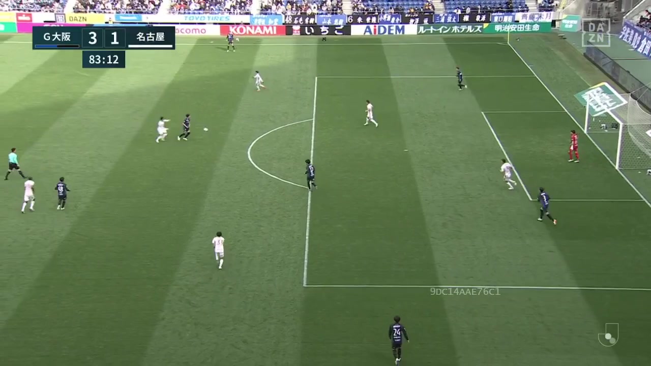 JPN D1 Gamba Osaka Vs Nagoya Grampus Keiya Sento Goal in 84 min, Score 3:1