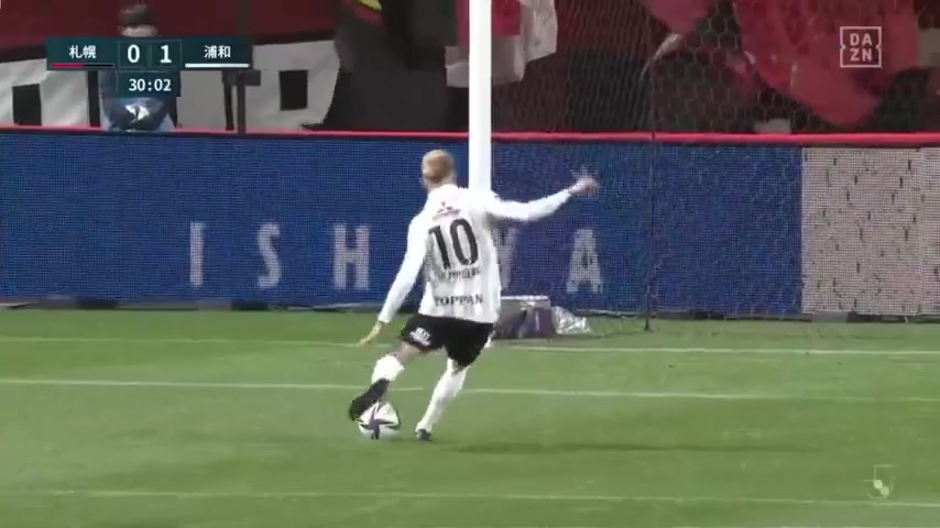 JPN D1 Consadole Sapporo Vs Urawa Red Diamonds David Moberg-Karlsson Goal in 29 min, Score 0:1