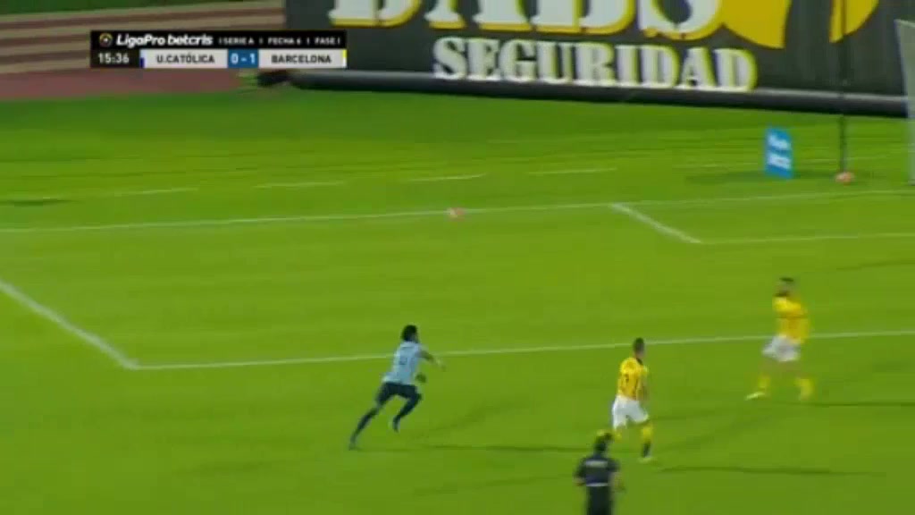 ECU D1 Universidad Catolica Vs Barcelona SC(ECU) Gonzalo Mathias Mastriani Borges Goal in 14 min, Score 0:1