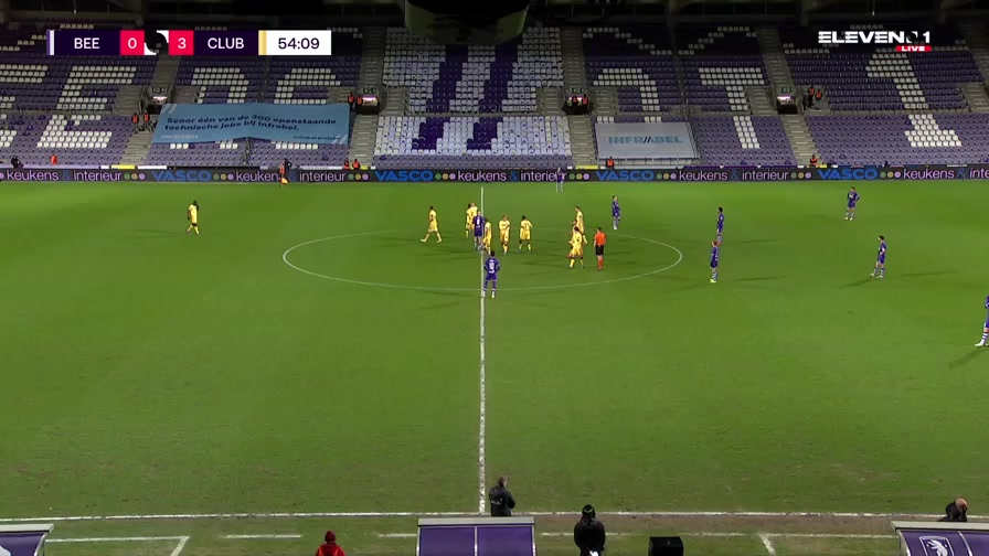 BEL D1 Beerschot Wilrijk Vs Club Brugge 53 ทำประตู Charles De Ketelaere ประตู, ทำคะแนน 0:3