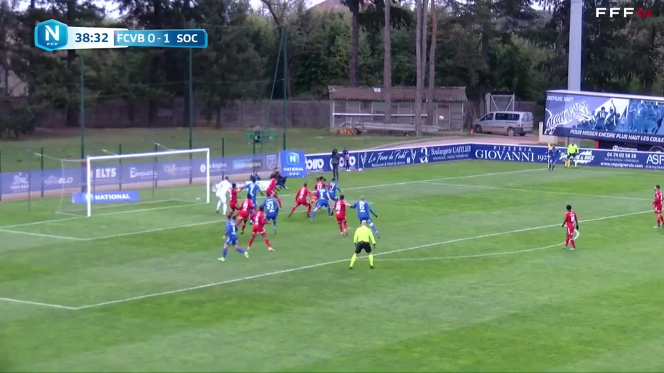 FRA D3 Villefranche Vs Cholet So Sidibé Goal in 38 min, Score 0:2