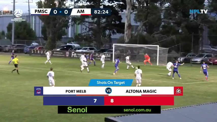 AUS VPL Port Melbourne Vs Altona Magic  Goal in 83 min, Score 1:0