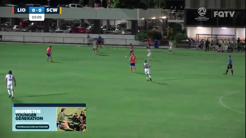 1068 Queensland Lions SC Vs Sunshine Coast Wanderers FC 5 skor gol , skor 1:0