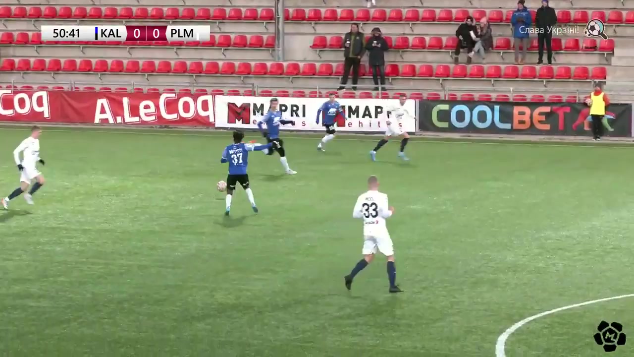 EST D1 JK Tallinna Kalev Vs Flora Paide Kaimar Saag Goal in 52 min, Score 0:1