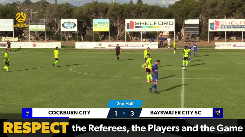 WAUS D1 Cockburn City Vs Bayswater City  Goal in 77 min, Score 1:4