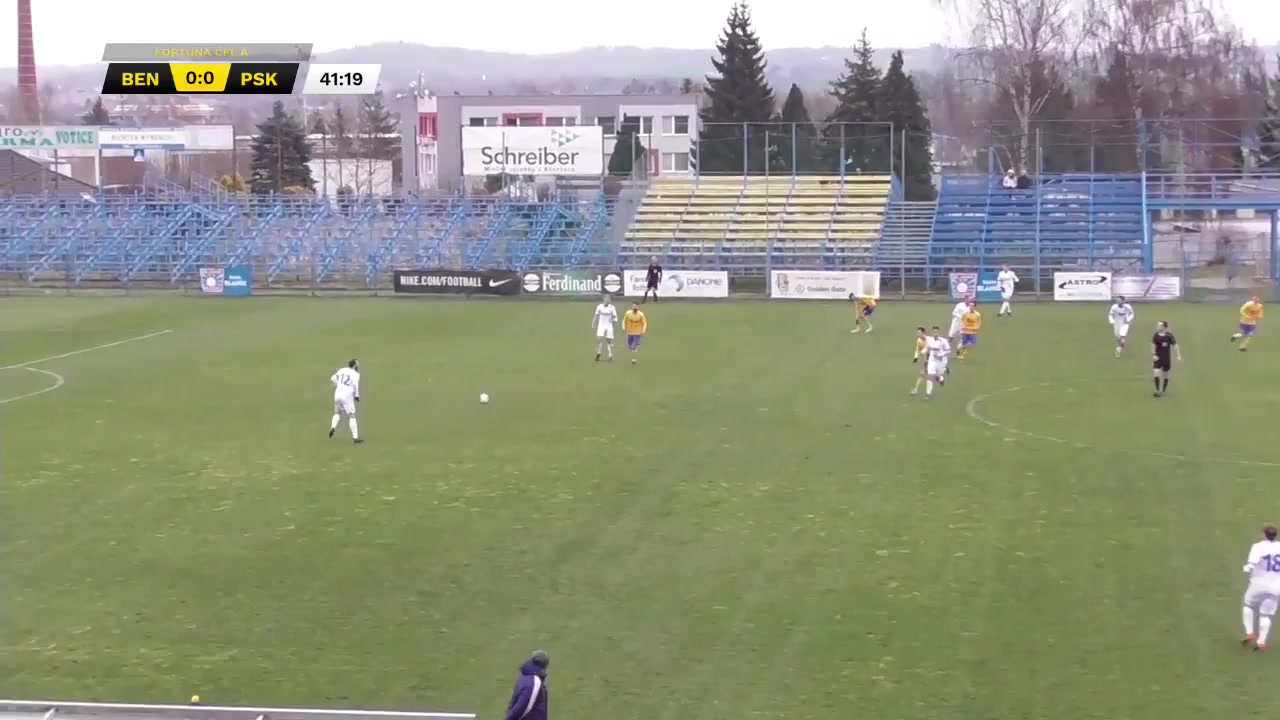 CZE CFL Benesov Vs FC Pisek 42 phút Vào, ghi bàn 0:1