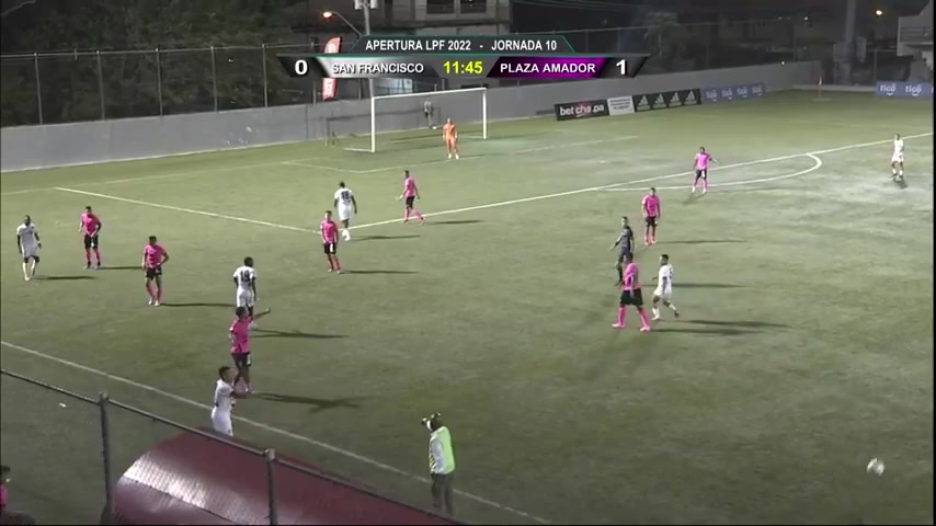 LPF San Francisco FC Vs Plaza Amador Carlos Said Navas Goal in 12 min, Score 1:1