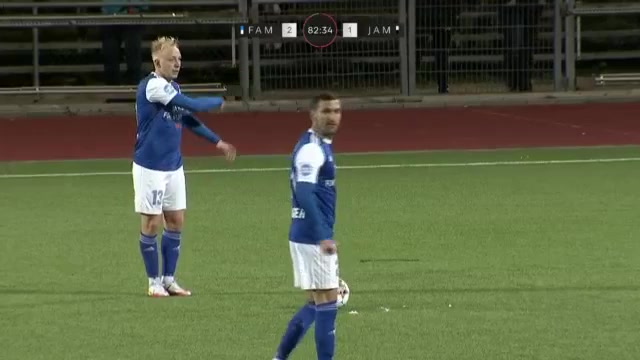 DEN D1 Fremad Amager Vs Jammerbugt 83 ทำประตู Gustav Marcussen ประตู, ทำคะแนน 3:1