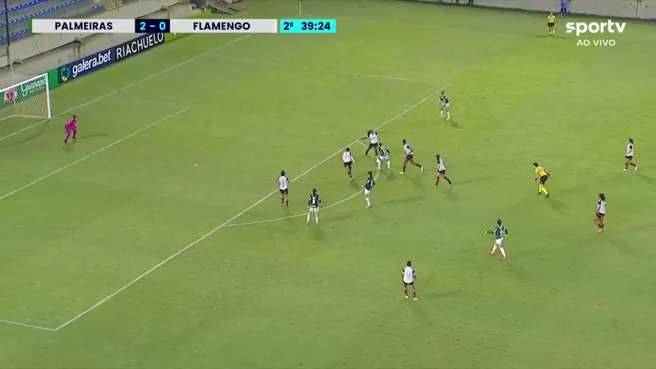 CBF（W） Palmeiras SP (w) Vs Flamengo/RJ (w)  Goal in 86 min, Score 3:0