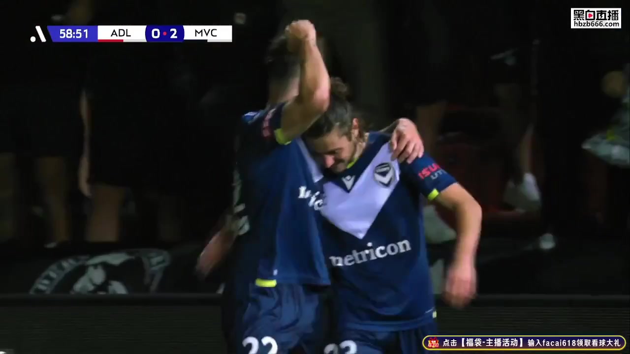 AUS D1 Adelaide United Vs Melbourne Victory Marco Rojas Goal in 59 min, Score 0:2