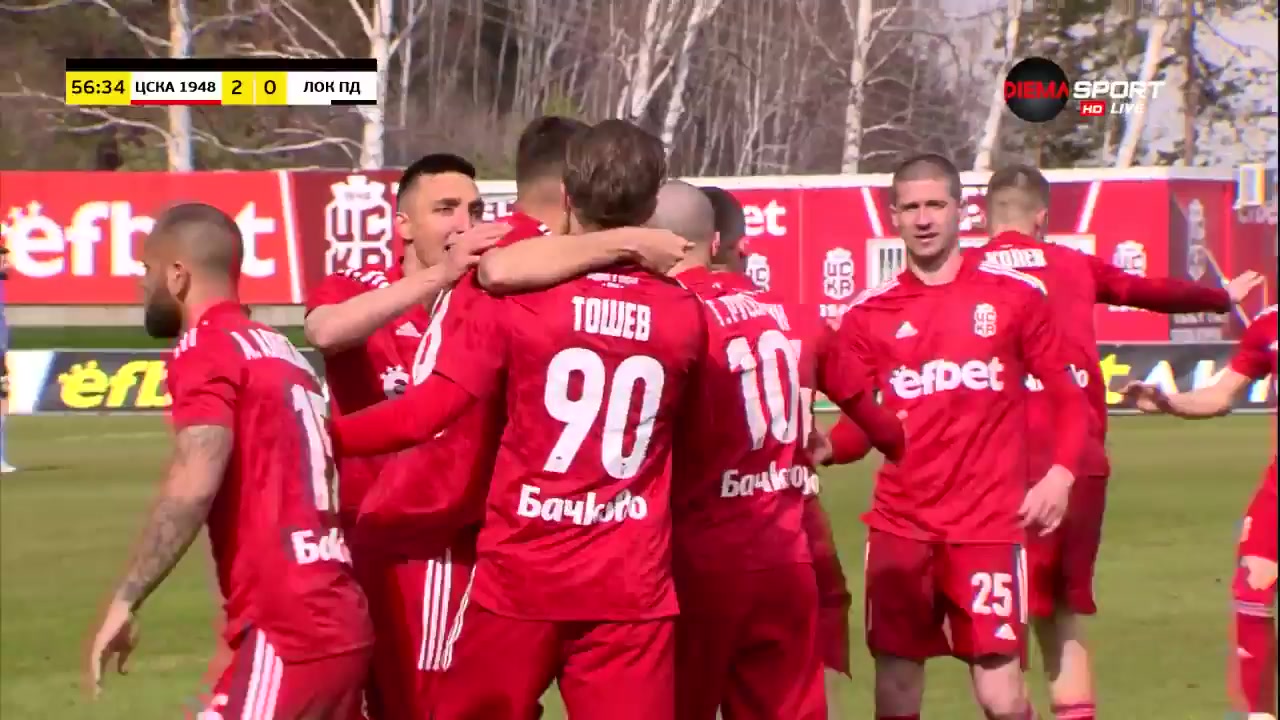 BUL D1 CSKA 1948 Sofia Vs Lokomotiv Plovdiv 58 phút Martin ToshevVào, ghi bàn 2:0