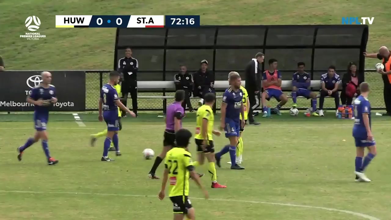 AUS VPL Heidelberg United Vs St Albans Saints 73 ทำประตู  ประตู, ทำคะแนน 0:1