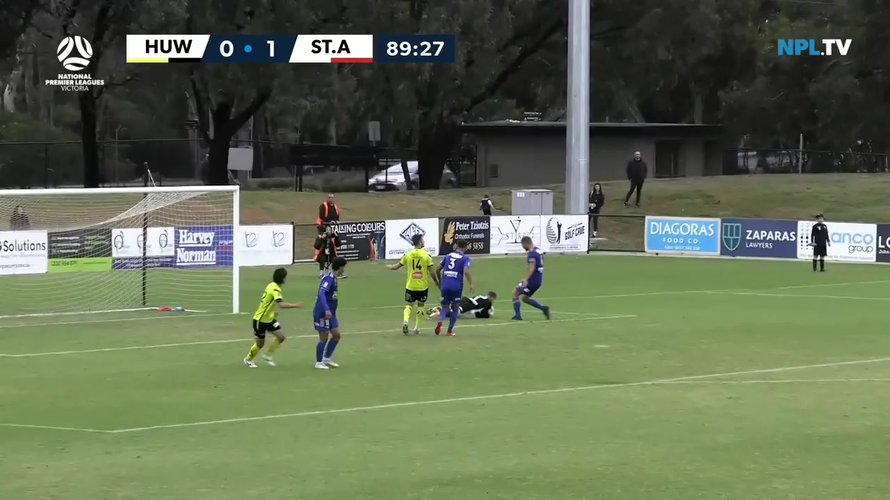 AUS VPL Heidelberg United Vs St Albans Saints 90 ทำประตู  ประตู, ทำคะแนน 0:2