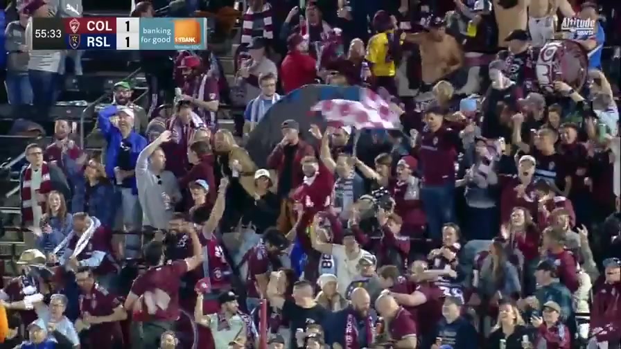 MLS Colorado Rapids Vs Real Salt Lake 56 ทำประตู Lalas Abubakar ประตู, ทำคะแนน 1:1