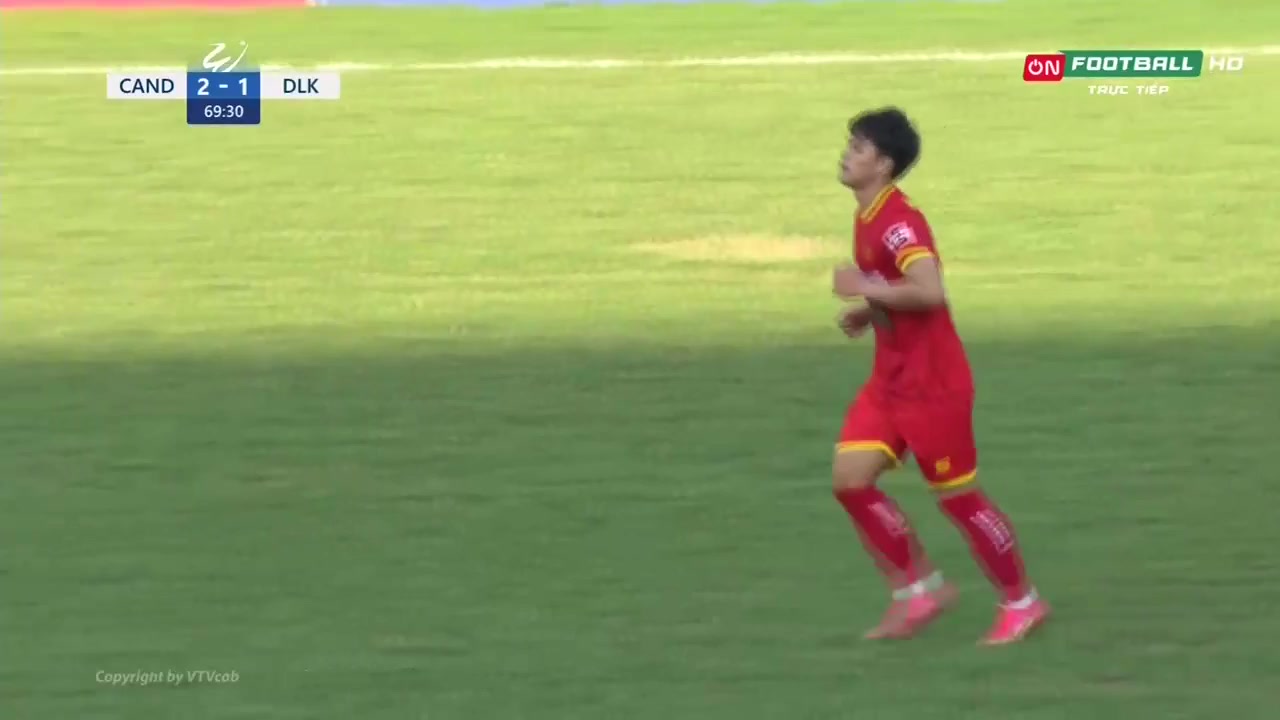 V.League 2 Cong An Nhan Dan Vs Dak Lak  Goal in 69 min, Score 2:1