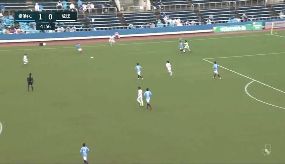 日职乙 横滨FC Vs FC琉球 4分小川航基进球,比分1:0