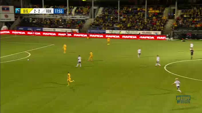 NOR D1 Bodo Glimt Vs Rosenborg 77 phút Tobias Borchgrevink BorkeeietVào, ghi bàn 2:2