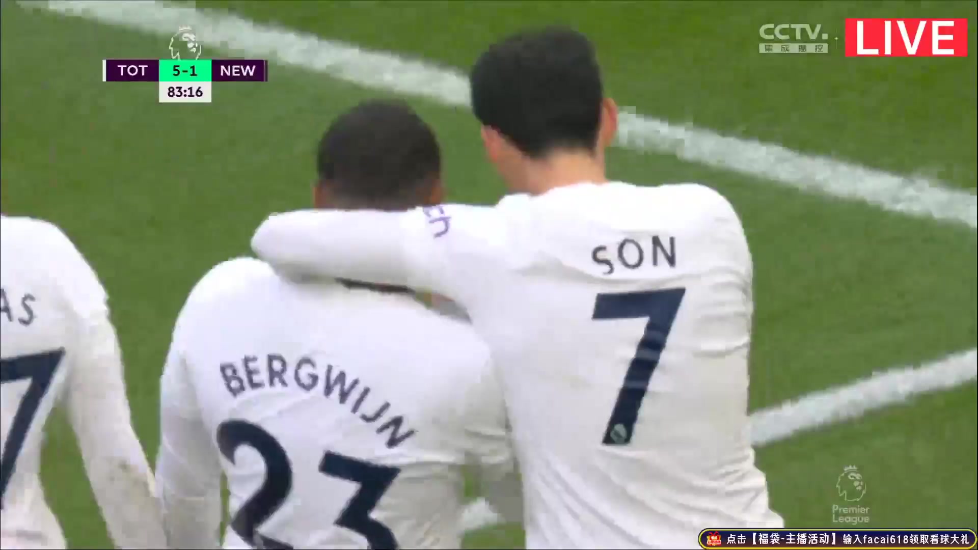 EPL Tottenham Hotspur Vs Newcastle United Steven Bergwijn Goal in 84 min, Score 5:1