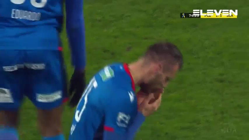 CZE D1 FC Viktoria Plzen Vs Slavia Praha Tomas Chory Goal in 74 min, Score 1:1