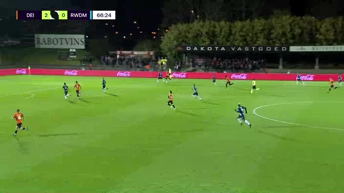 BEL D2 KMSK Deinze Vs Jeunesse Molenbeek Youssef Challouk Goal in 67 min, Score 3:0