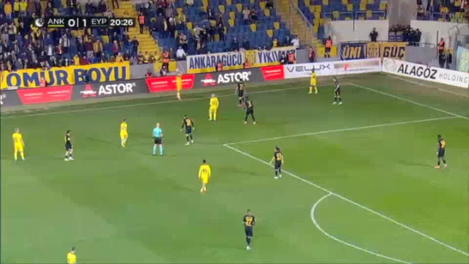 TUR D2 Ankaragucu Vs Eyupspor 21 phút Vào, ghi bàn 0:2