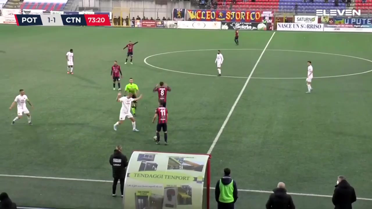 ITA C1 Potenza Vs Catania  Goal in 74 min, Score 2:1