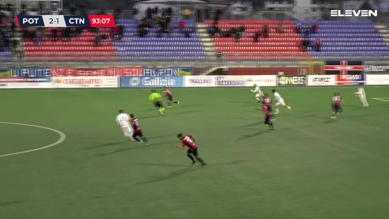 ITA C1 Potenza Vs Catania  Goal in 94 min, Score 2:2
