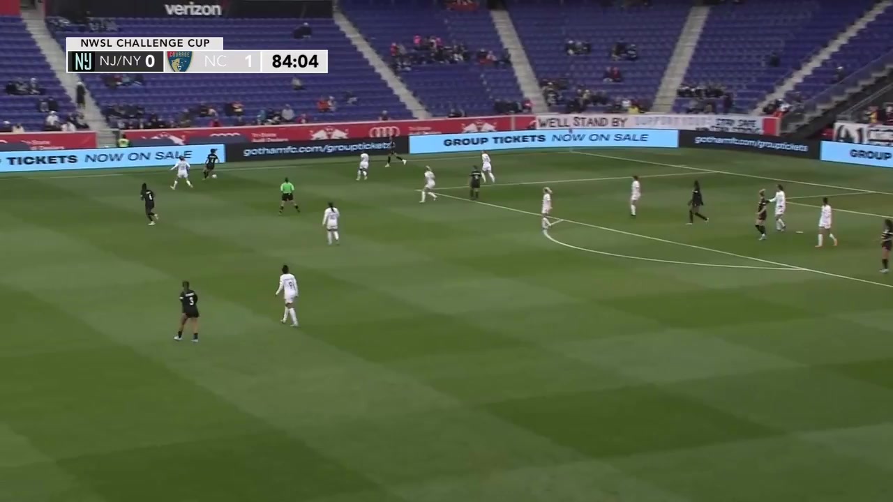 NWSLCup Gotham FC (W) Vs North Carolina (w) Onumonu Goal in 84 min, Score 1:1