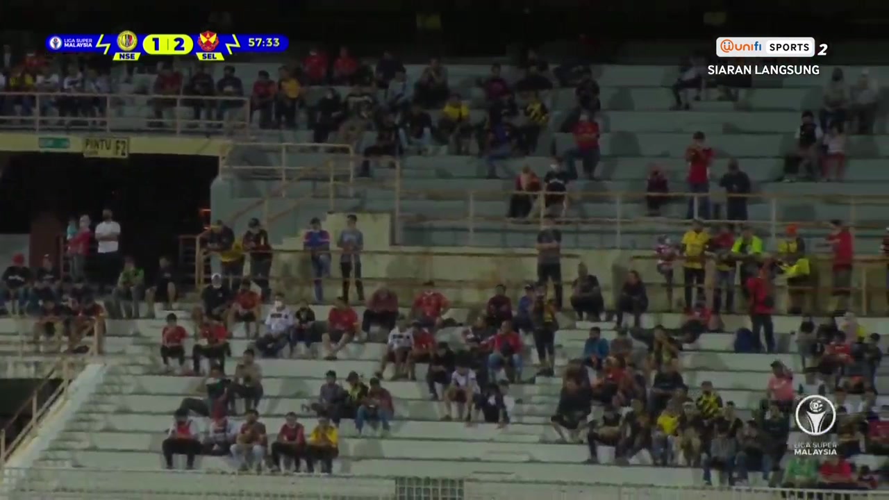 MAS SL Negeri Sembilan Vs Selangor 57 phút Vào, ghi bàn 1:2