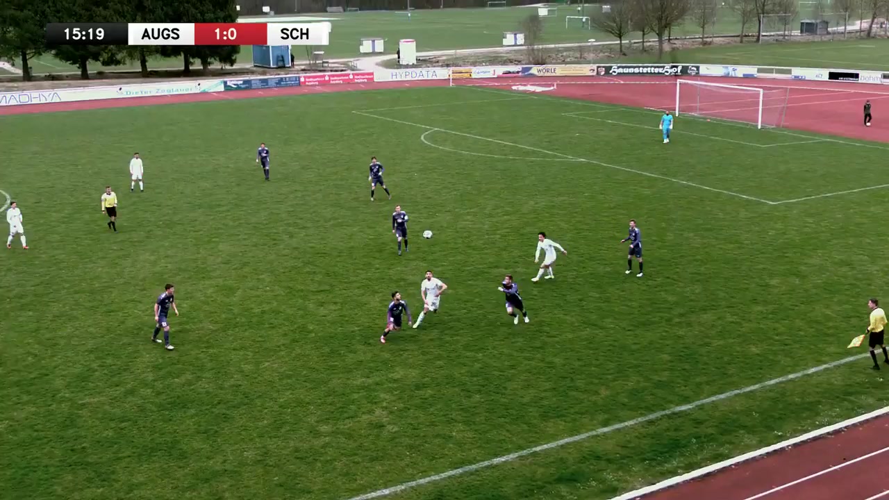 GER D5 TSV Schwaben Augsburg Vs TSV Schwabmunchen 15 ทำประตู  ประตู, ทำคะแนน 2:0