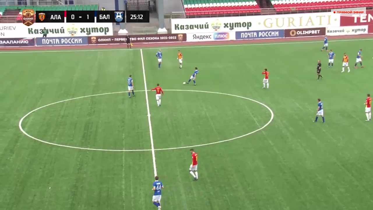 RUS D1 Alania Vladikavkaz Vs Baltika Kaliningrad Tamerlan Musaev Goal in 25 min, Score 0:2