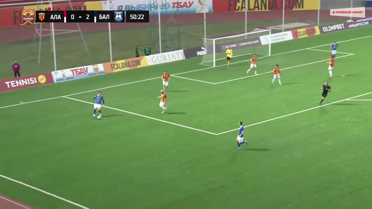 RUS D1 Alania Vladikavkaz Vs Baltika Kaliningrad Ilnur Alshin Goal in 52 min, Score 0:3