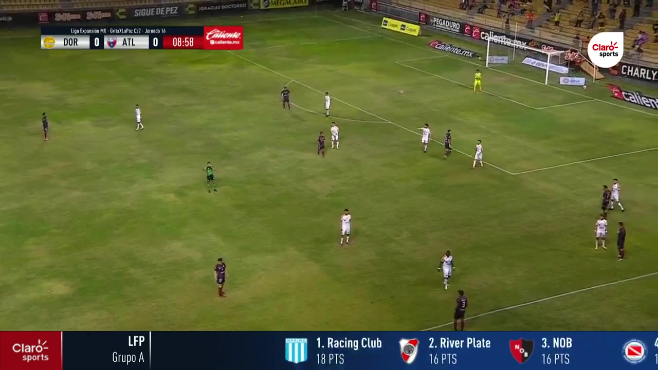 MEX D2 CSyD Dorados de Sinaloa Vs CF Atlante Edson Partida Goal in 9 min, Score 0:1