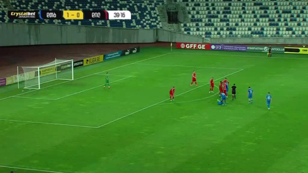 GEO D1 Dinamo Tbilisi Vs Dila Gori 40 phút Giorgi PapavaVào, ghi bàn 2:0