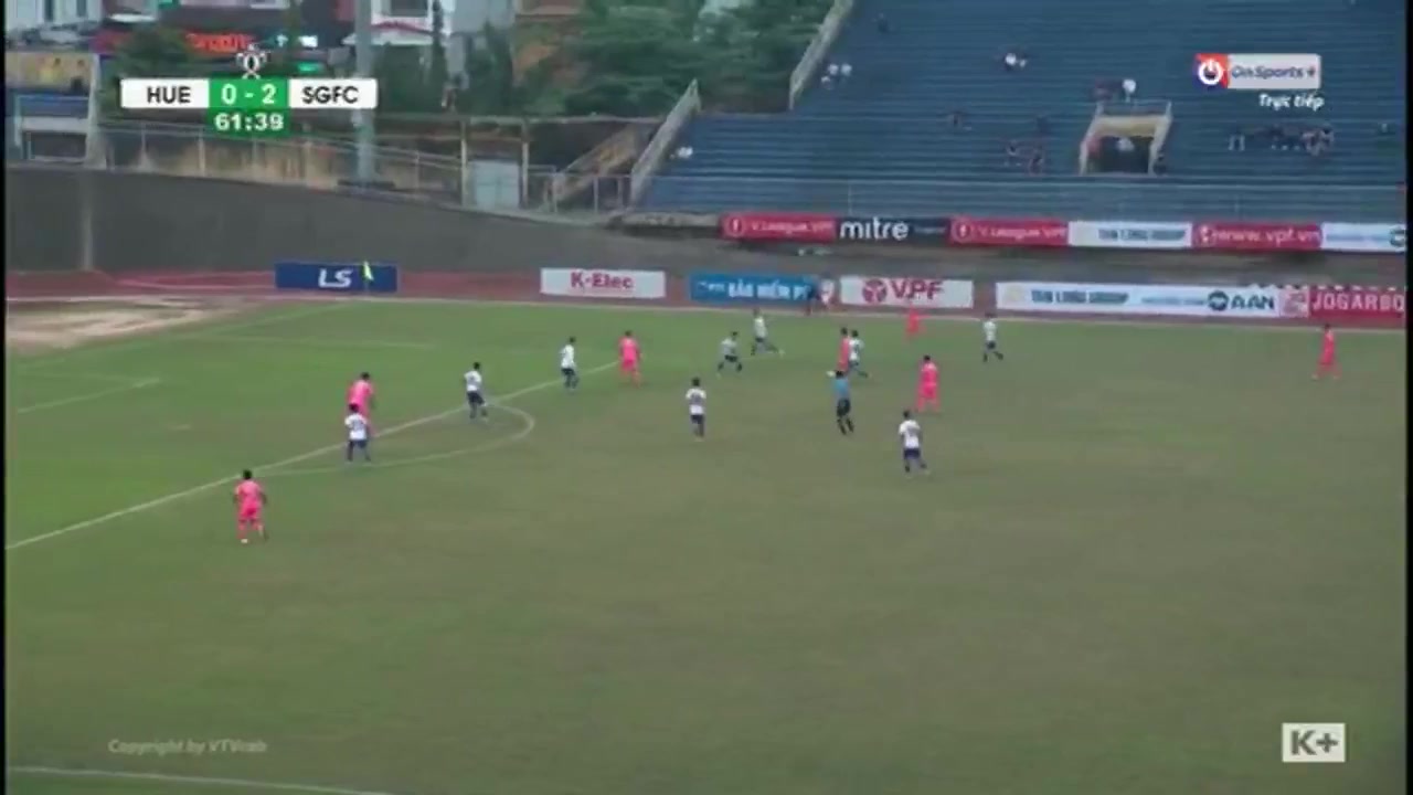 VIE Cup Huda Hue Vs Sai Gon FC Cao Văn Triền Goal in 62 min, Score 0:3