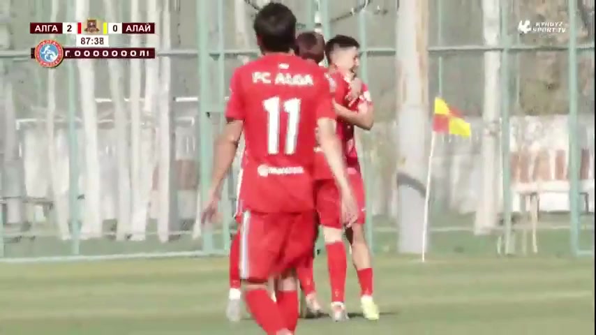 KG PL FK Alga Bishkek Vs Alay  Goal in 88 min, Score 2:0