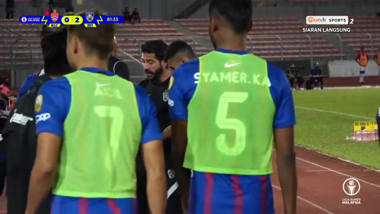 MAS SL Kuala Lumpur Vs Johor Darul Takzim 81 phút Vào, ghi bàn 0:2